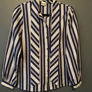 Blue and White striped dress shirt